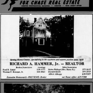 Richard A. Hammer, Jr. - Realtor (advertisement)